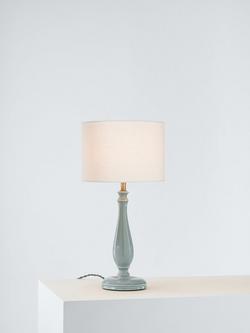 John Lewis Crackle Ceramic Table Lamp Base, Blue