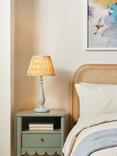 John Lewis Crackle Ceramic Table Lamp Base, Blue