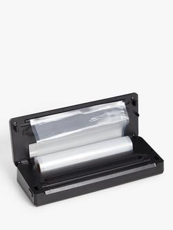 John Lewis Vacuum Sealer, Black/Silver - view 2, Black/Silver