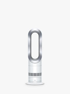 Dyson AM09 Hot + Cool™ Fan Heater, White/Silver