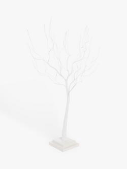 John Lewis Twig Tree, H60cm, White, White