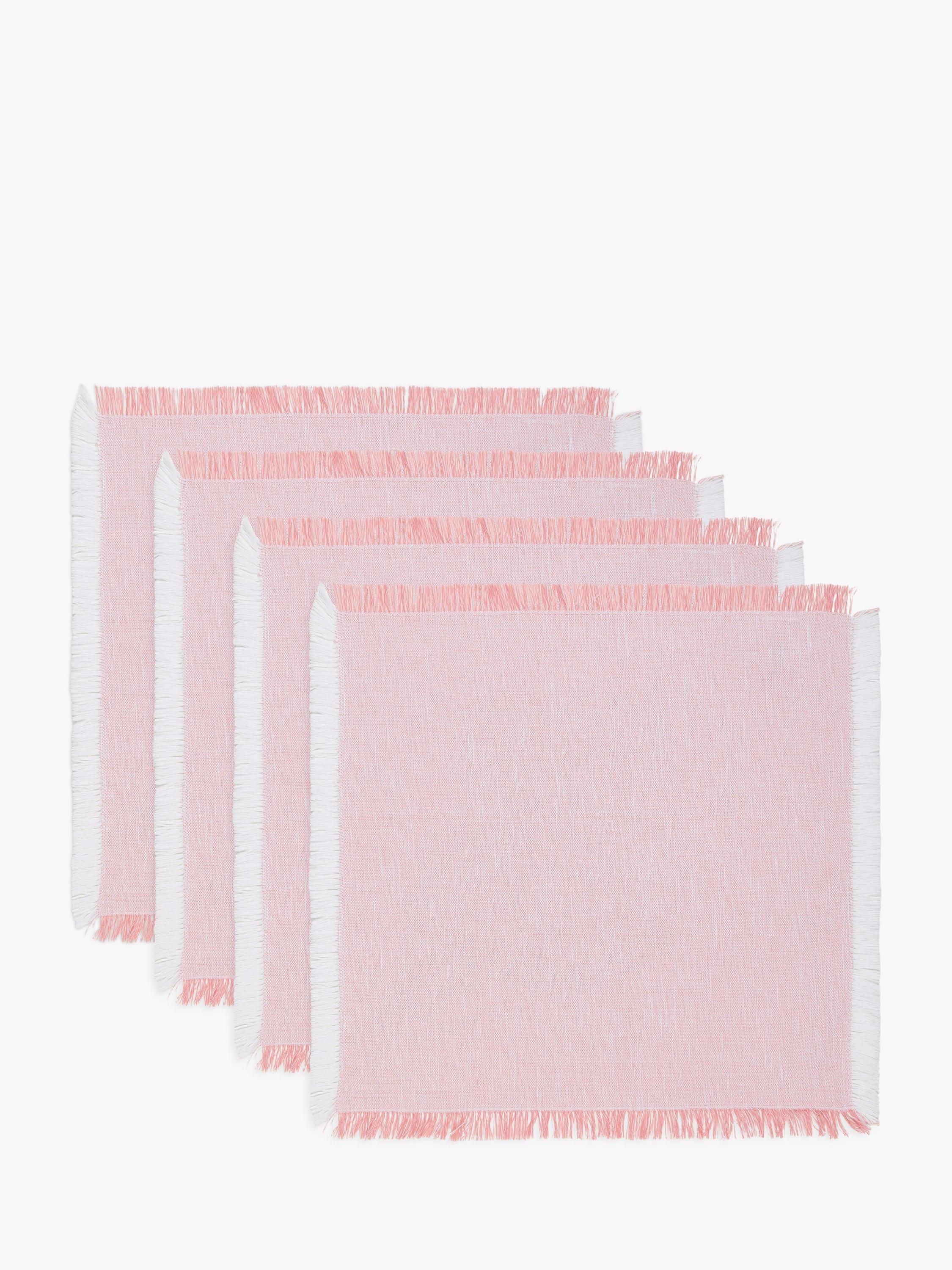 John Lewis Fringe Cotton Napkins, Set of 4