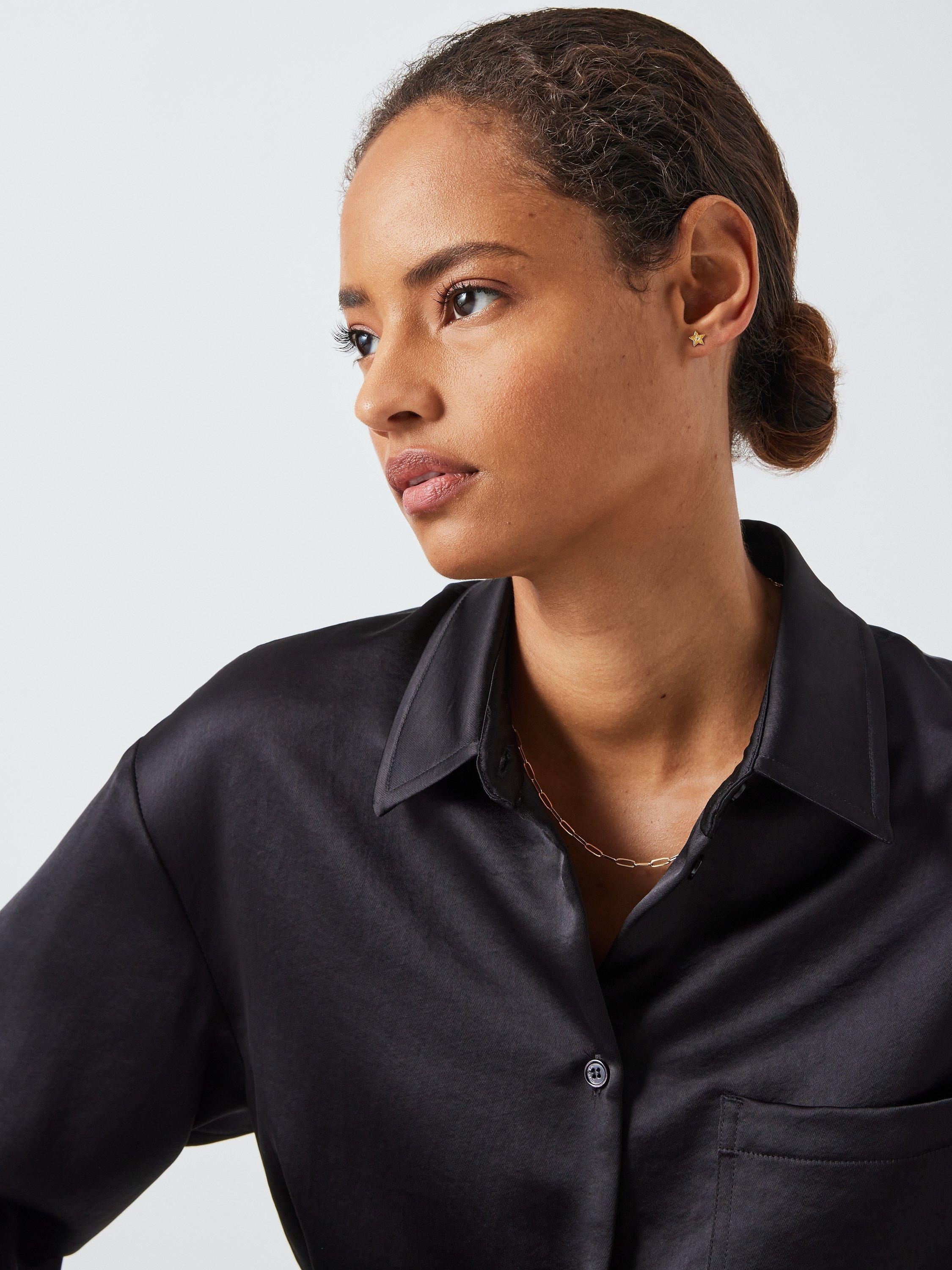 Product image 4 of 4, which shows John Lewis Earring Edit Star Stud Earrings, Gold