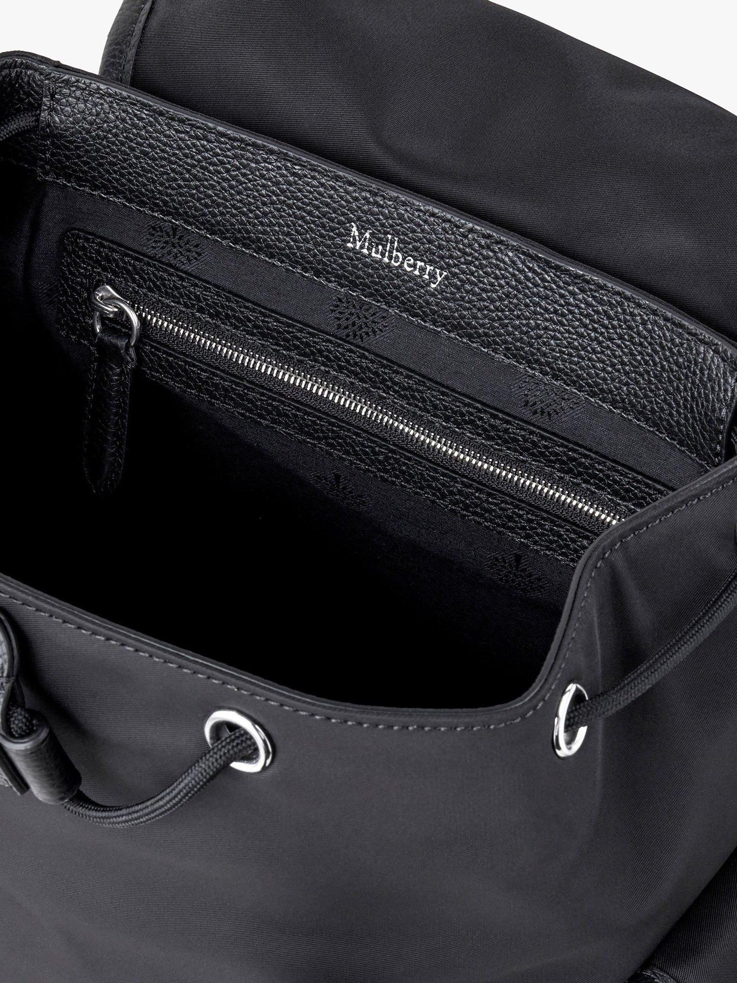 Mulberry Mini Heritage Nylon Backpack Black