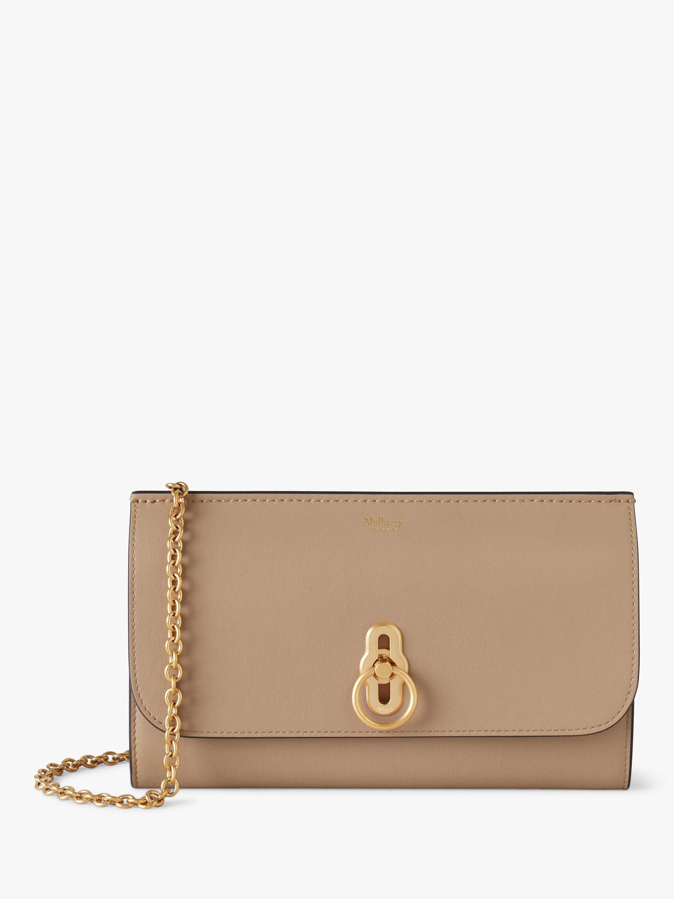 Mulberry Amberley Silky Calf Leather Clutch Bag, Maple