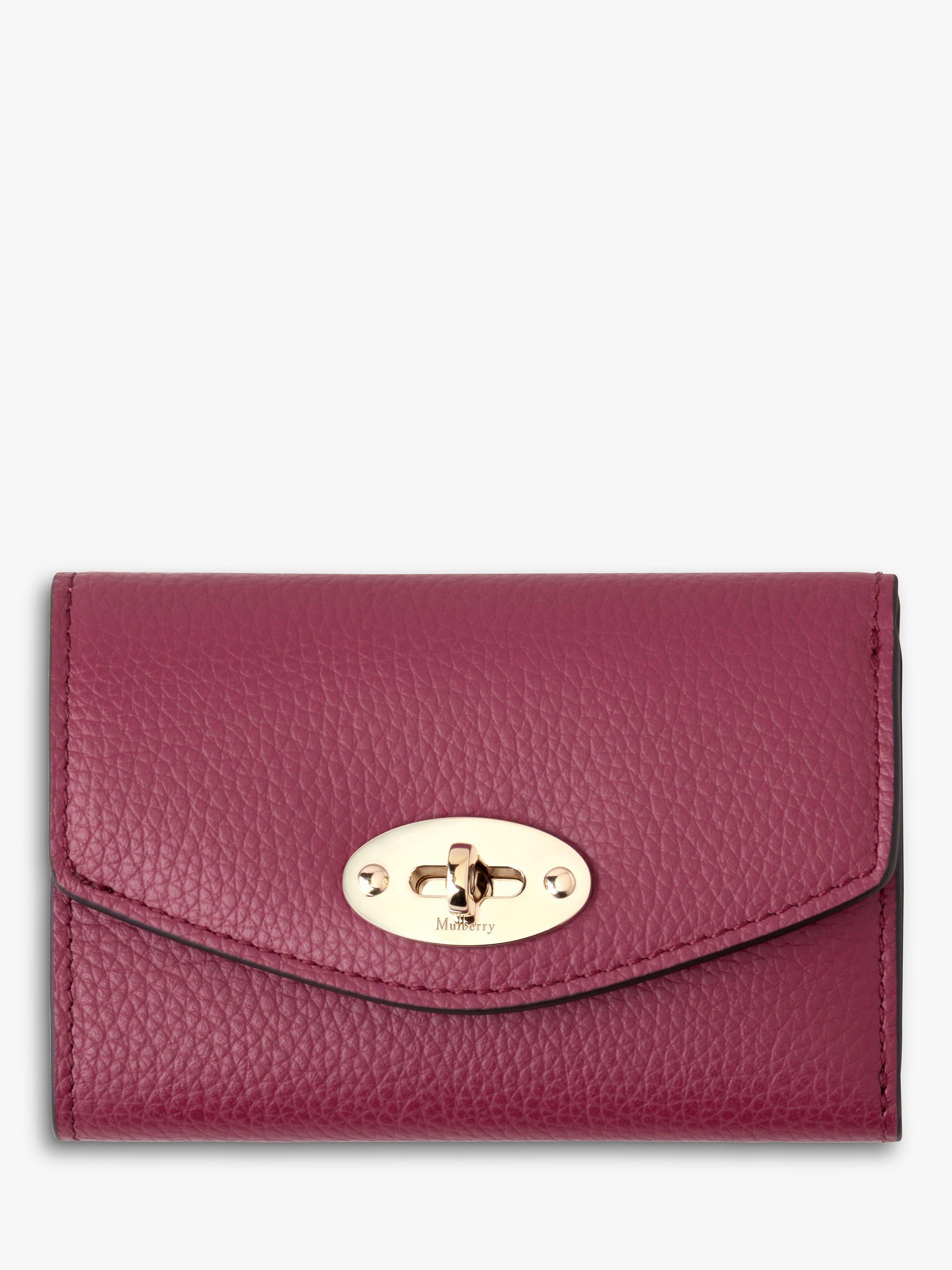 Mulberry Darley High Shine Leather Folded Multi-Card Wallet