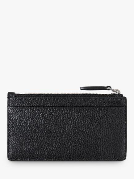 Mulberry Small Classic Grain Leather Continental Zipped Long Card Holder - view 2, Black