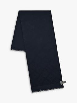 Mulberry Tree Design Silk Blend Scarf - view 2, Night Sky