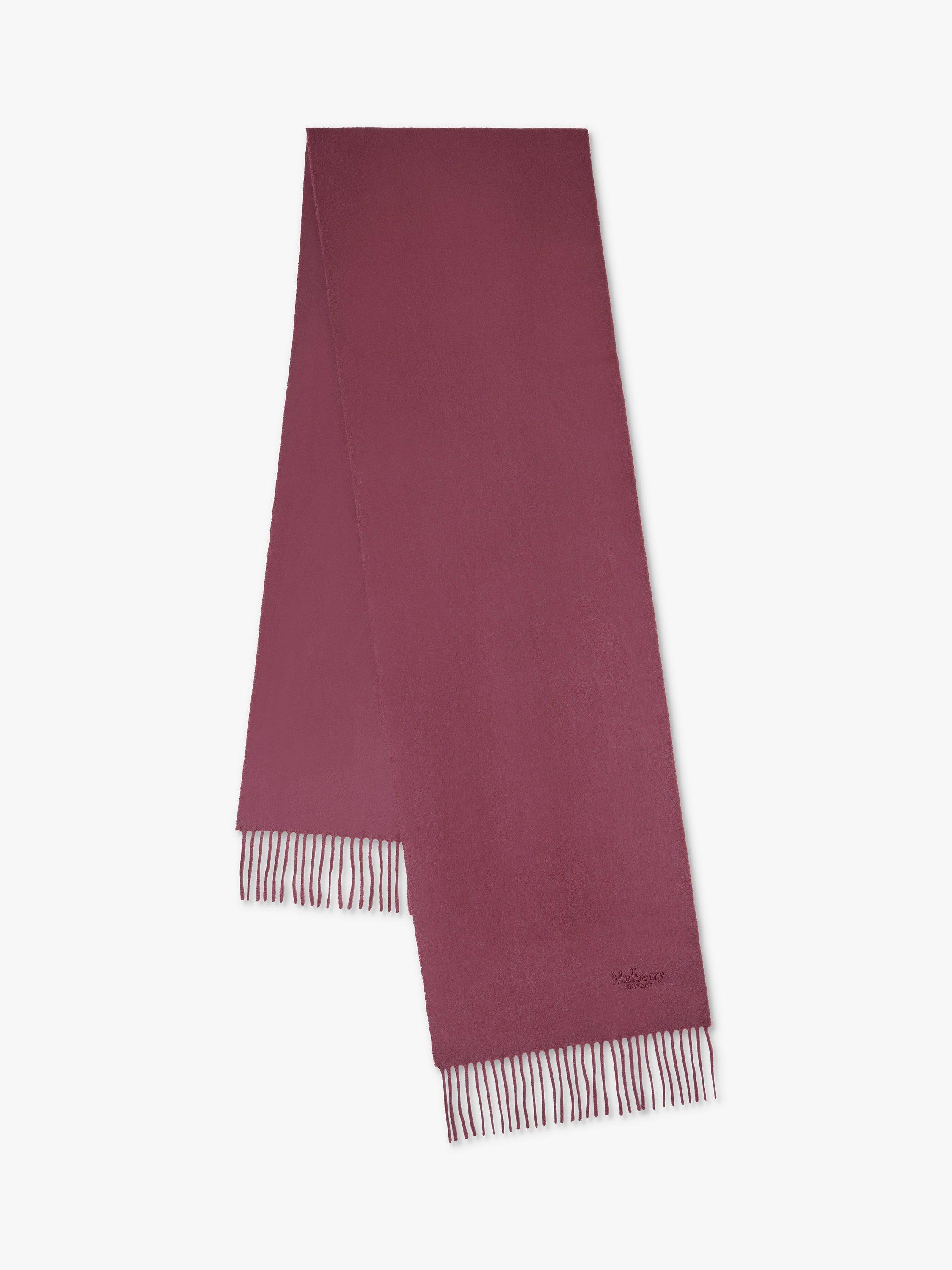 Mulberry Cashmere Scarf, Black Cherry