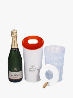 Henriot Brut Souverain Champagne & Cooler Bucket, 75cl - view 2, Multi