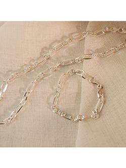 Daisy London Magnus Chain Necklace, Silver - view 2, Silver