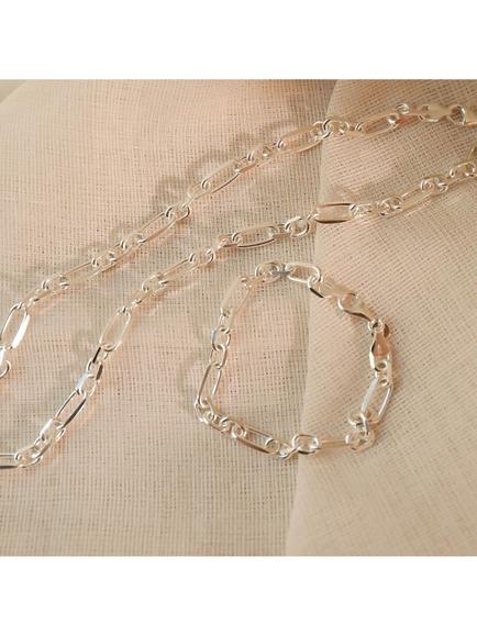 Daisy London Magnus Chain Necklace, Silver - view 2, Silver