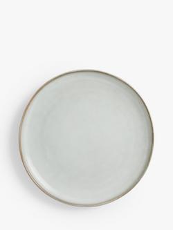 John Lewis Iver Reactive Glaze Stoneware Dinner Plate, 27.4cm, Moonlight, Moonlight