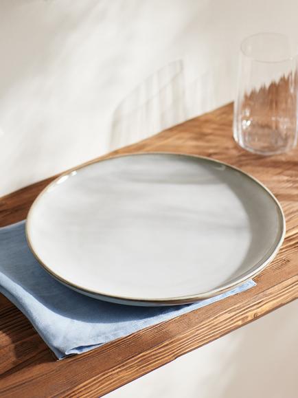 John Lewis Iver Reactive Glaze Stoneware Dinner Plate, 27.4cm, Moonlight - view 2, Moonlight