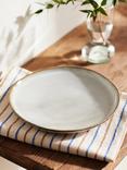 John Lewis Iver Reactive Glaze Stoneware Side Plate, 21cm, Moonlight