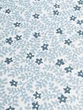 John Lewis Mila Floral Print Round Cotton Tablecloth, 180cm, Blue