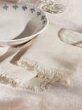 John Lewis Fringe Cotton Linen Napkins, Set of 4