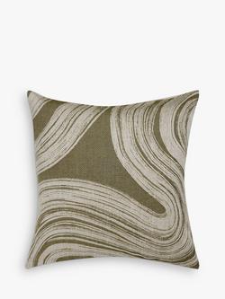 John Lewis Haven Weave Cushion, Avocado