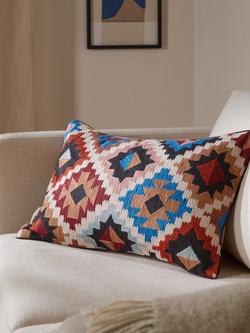 John Lewis Puebla Cushion, Multi - view 2, Multi