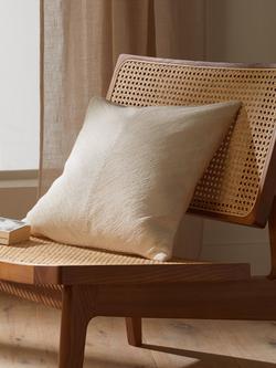 John Lewis Corded Square Cushion - view 2, Greige