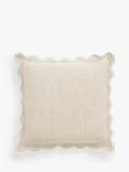 John Lewis Scalloped Linen Cushion