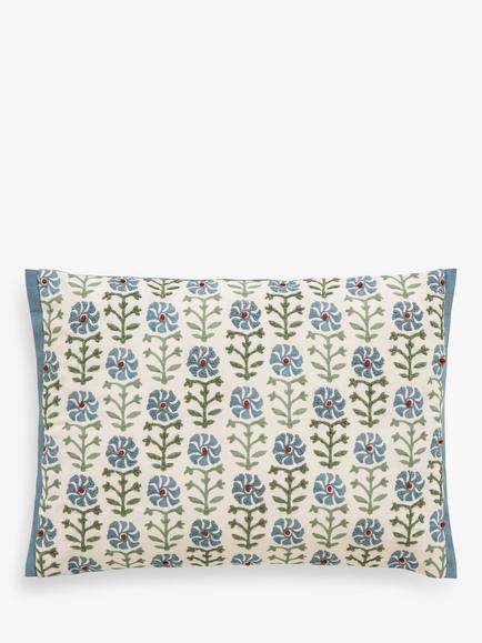 John Lewis Aria Cushion, Blue