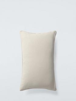 John Lewis Corded Rectangular Cushion - view 2, Greige