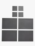 John Lewis Reversible Rectangular Faux Leather Placemat & Coaster, Set of 4