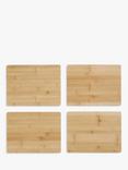 John Lewis Bamboo Placemats, Set of 4, Natural