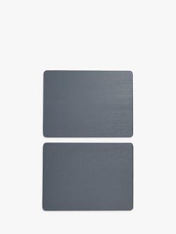 John Lewis ANYDAY Wood Effect Placemats, Set of 2, Light Grey