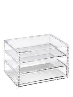 Osco Acrylic Desk Drawers, Clear, Clear