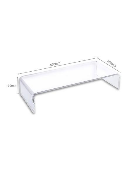 Osco Acrylic Monitor Stand, Clear - view 2, Clear