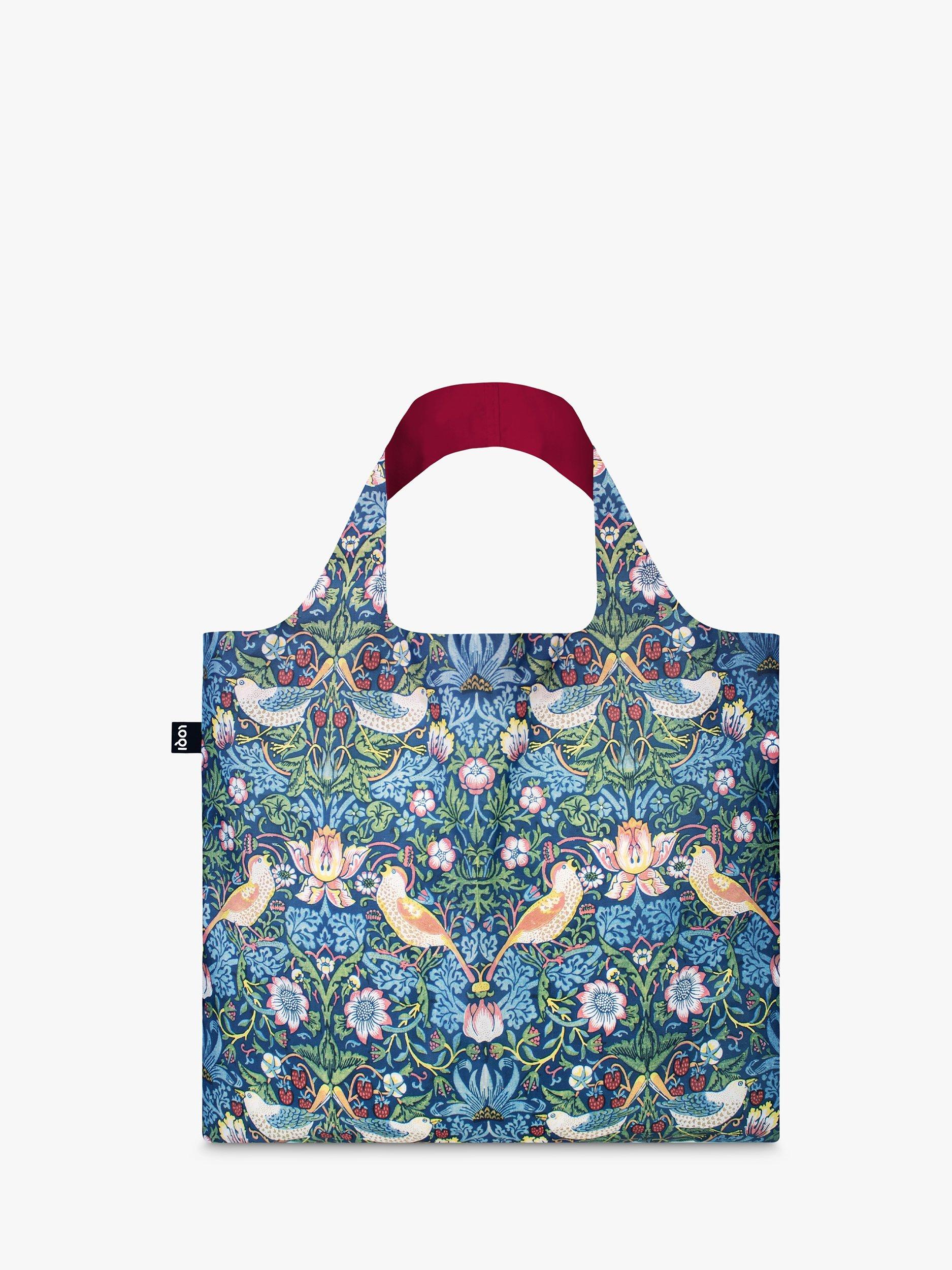 LOQI William Morris Strawberry Thief Recycled Bag, Multi