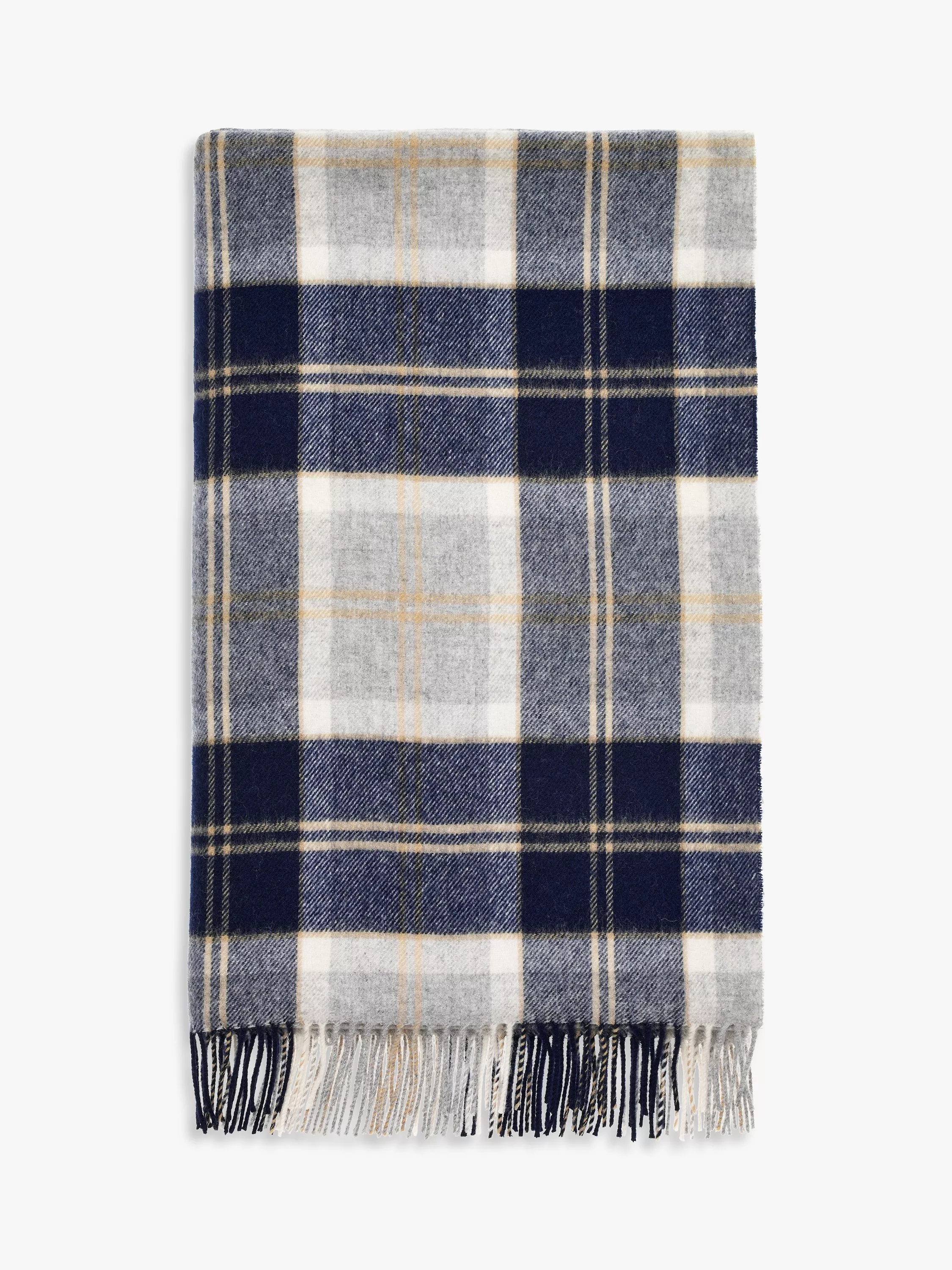 Bronte by Moon Bannockbane Tartan Merino Wool Throw, Multi