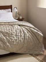 John Lewis Marble Quilted Bedspread, Natural