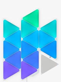 Nanoleaf Shapes Triangles Wall Light Starter Kit, 15 LED Panels, Multicolour, Multicolour