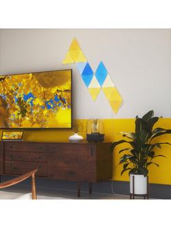 Nanoleaf Shapes Triangles Wall Light Starter Kit, 15 LED Panels, Multicolour - view 2, Multicolour