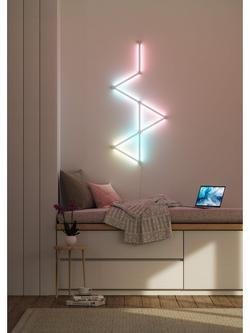 Nanoleaf Lines Wall/Ceiling Light Starter Kit, 9 LED Bars, Multicolour - view 2, Multicolour