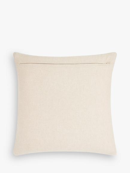John Lewis Quilted Velvet Square Cushion - view 2, Aqua