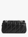 Coach Tabby 20 Quilted Leather Chain Strap Cross Body Bag, Black