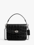 Coach Cassie 19 Leather Croc Cross Body Bag