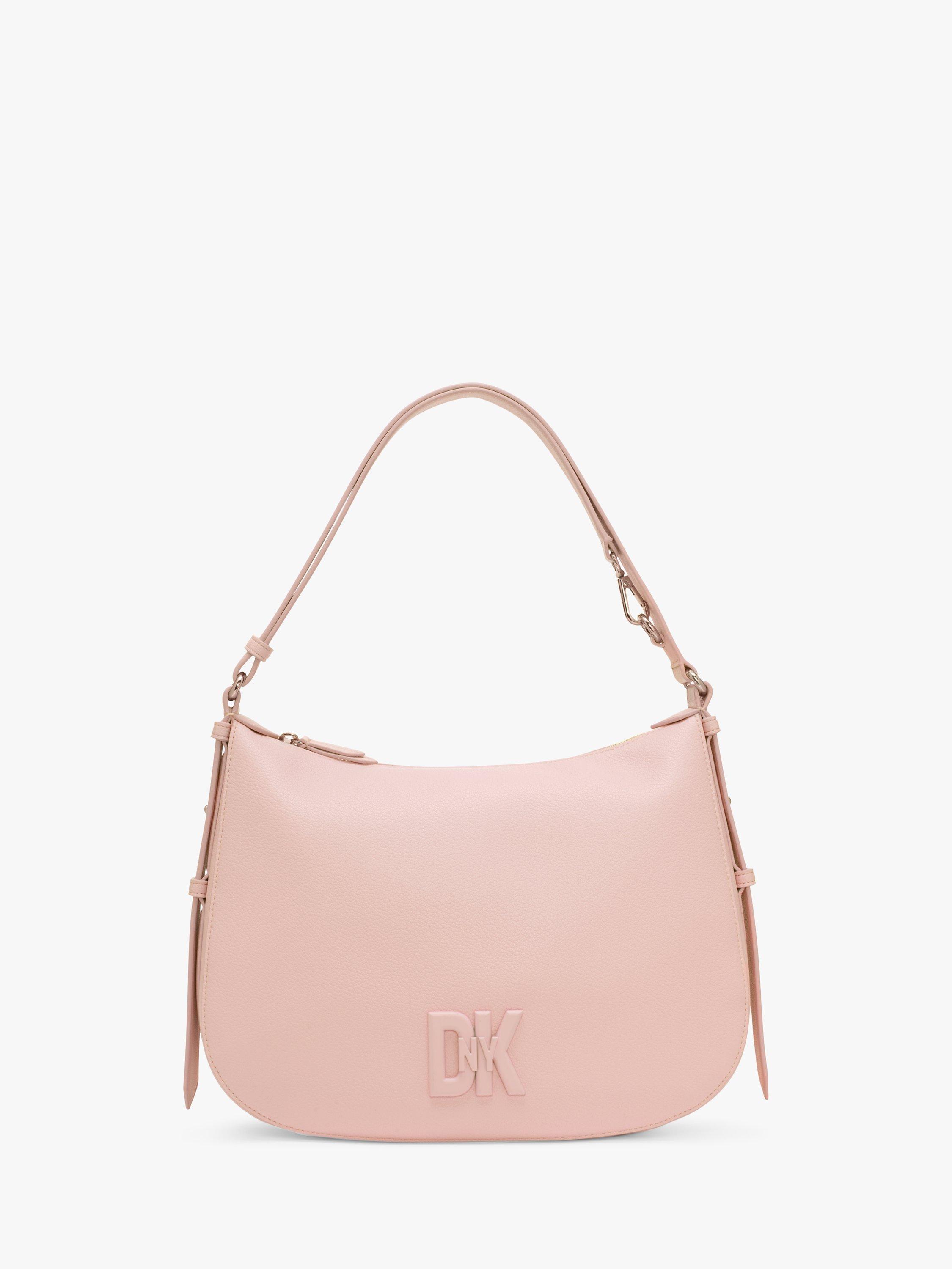 DKNY Seventh Avenue Leather Hobo Shoulder Bag, Nude