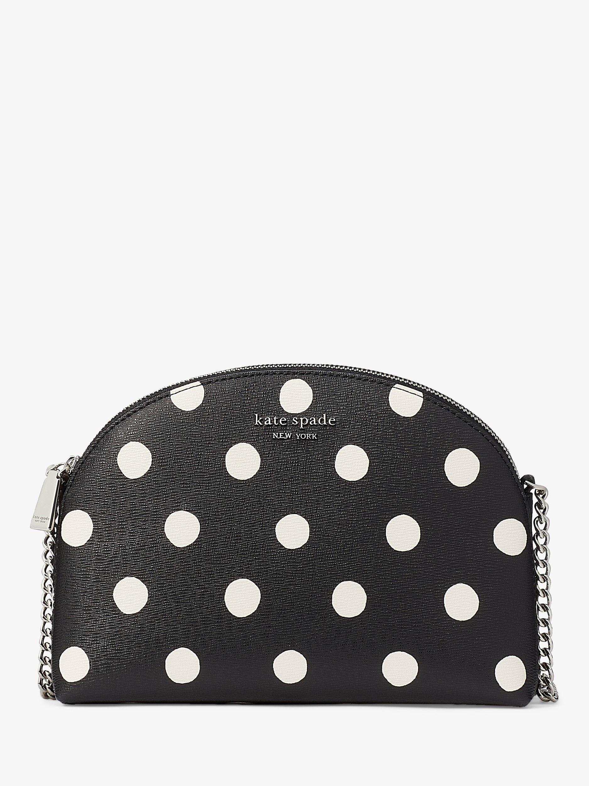 Kate Spade New York Leather Crossbody store Bag Black Bow Polkadots