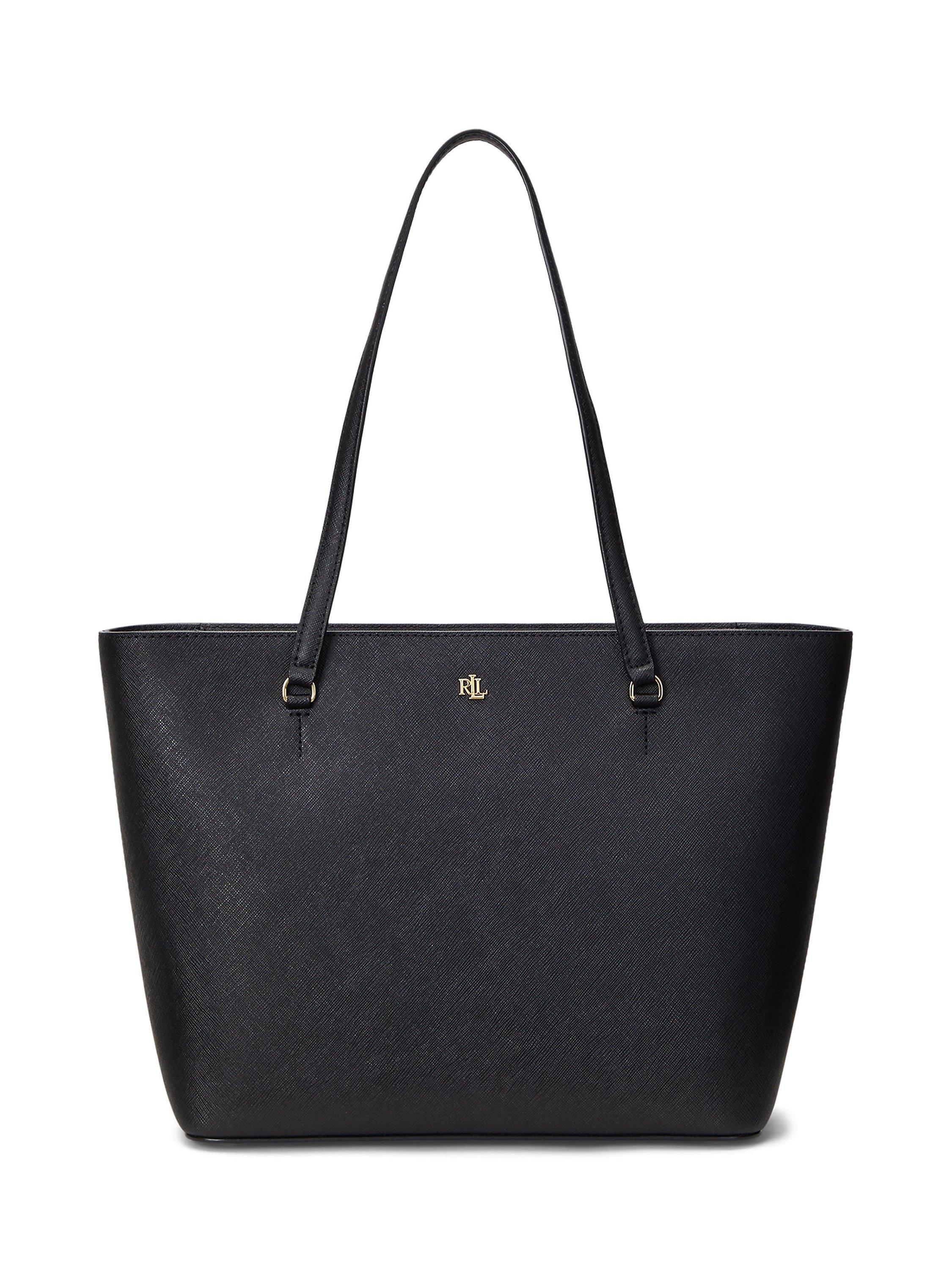 Ralph Lauren Lauren Ralph Lauren Karly Crosshatch Leather Tote