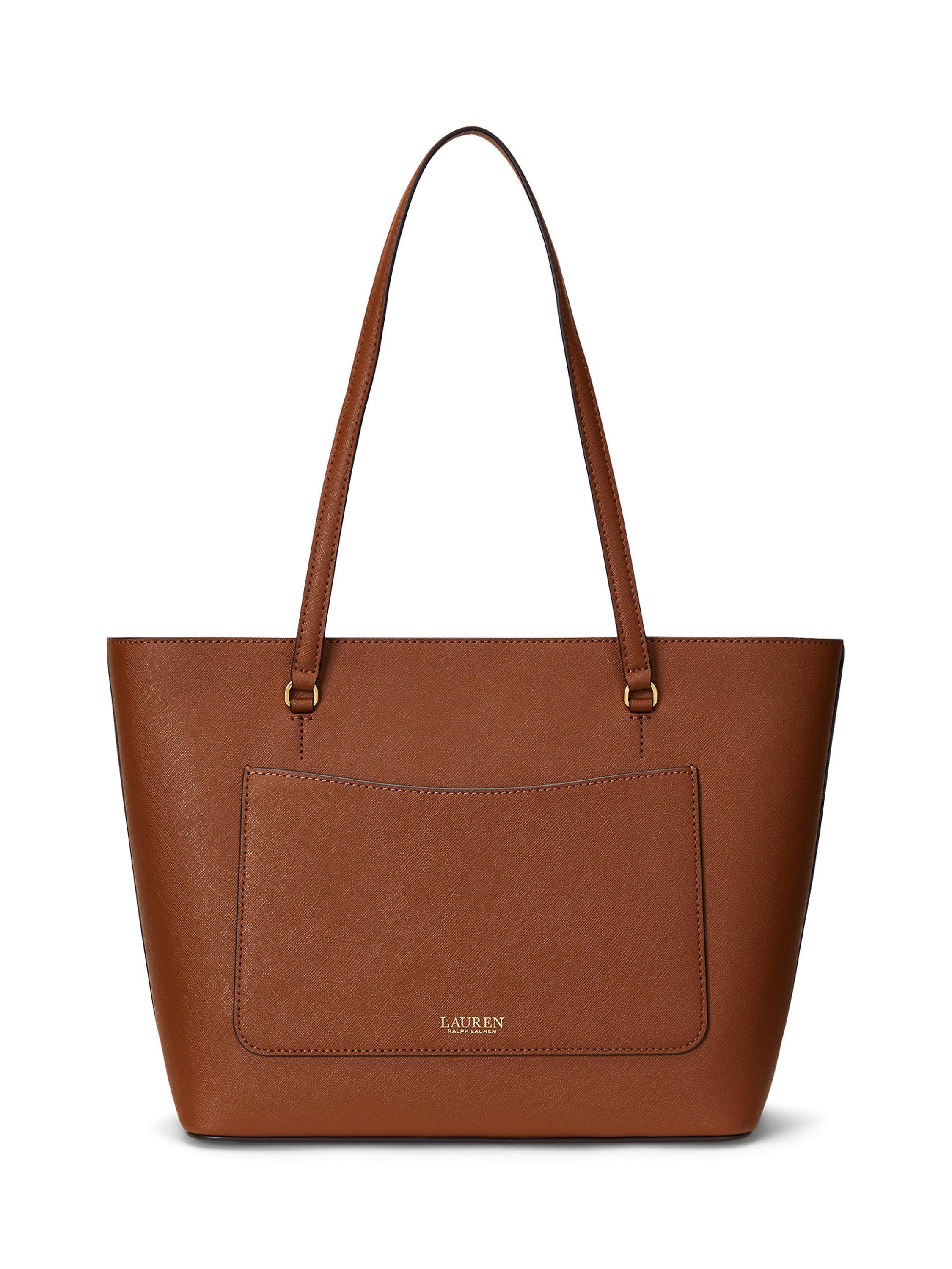 Ralph lauren tan tote hotsell