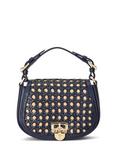 Lauren Ralph Lauren Tanner Raffia Medium Cross Body Bag, Navy/Natural