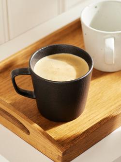 John Lewis Glazed Stoneware Coffee Mug, 230ml - view 2, Black