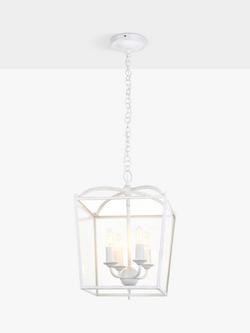 John Lewis Carlita Lantern Ceiling Light, White - view 2, White