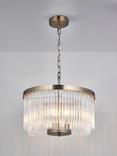 John Lewis Lexton Chandelier Ceiling Light, Matte Antique Brass