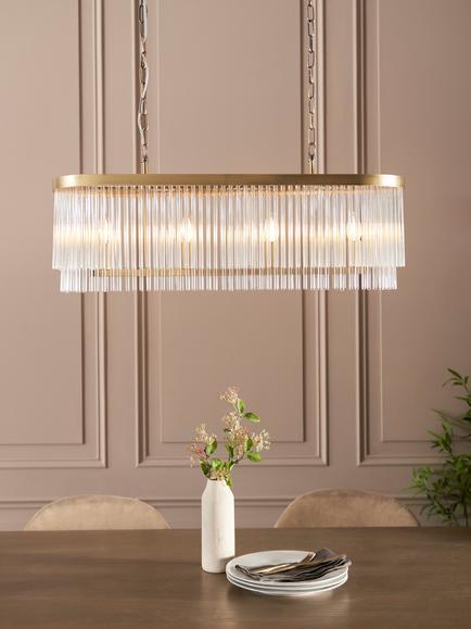 John Lewis Lexton Lighting Collection, Matte Antique Brass